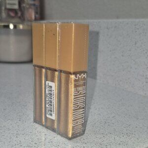 NYX Ultimate Glow Shots Gold Shimmer Vegan Liquid Eyeshadow UGS14 0.25 fl oz 3pk
